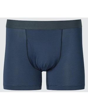 Uniqlo Airism Boxer Briefs (Striped) - Blue