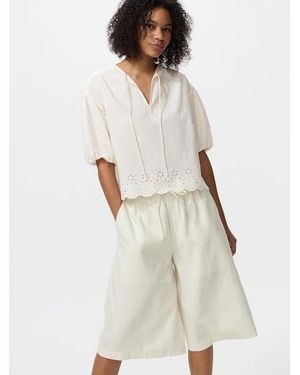 Uniqlo Linen Blend Culottes - White