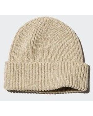 Uniqlo Heattech Gorro Térmico Canalé - Blanco