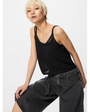 Uniqlo Crochet Knit Camisole - Black