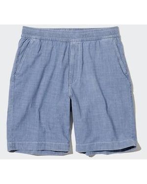 Uniqlo Pantalón Corto Dry Confort Elástico - Blanco