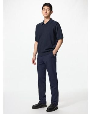 Uniqlo Smart 2-Way Stretch Trousers - Blue