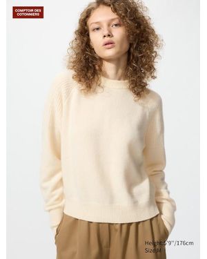 Uniqlo Jersey 100% Cashmere Cuello Redondo - Neutro