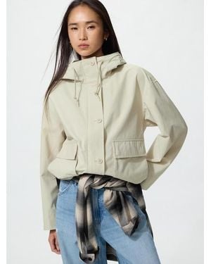Uniqlo Parka Algodón Mezcla - Blanco