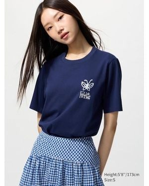 Uniqlo T-Shirt Stampa Ut Ai Yazawa - Blu