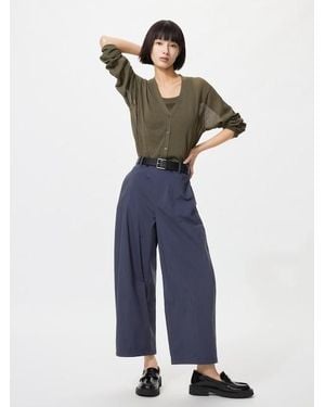 Uniqlo Barrel Ankle Trousers (Shorter) - Blue