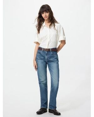 Uniqlo Vaquero Recto Slim Fit - Azul