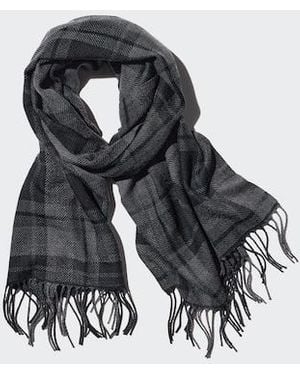 Uniqlo Heattech Bufanda Térmica Estampada - Blanco