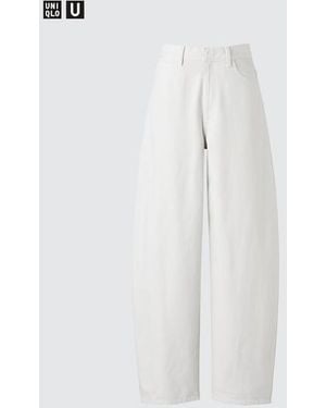 Uniqlo Jeans Ampi Affusolati - Bianco