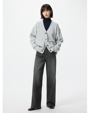 Uniqlo Ezy Wide Straight Jeans - Grey
