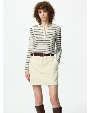 Uniqlo Corduroy Mini Skirt - Natur