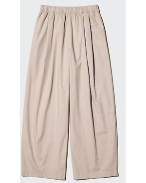 Uniqlo Cotton Volume Easy Trousers (Longer) - Natural