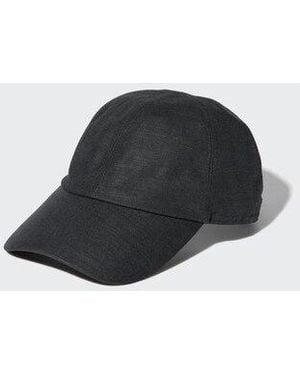 Uniqlo Adjustable Linen Blend Cap - Black