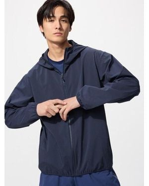 Uniqlo Parka Plegable Protección Uv - Azul