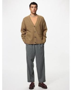 Uniqlo Flannel Easy Ankle Trousers - Grey