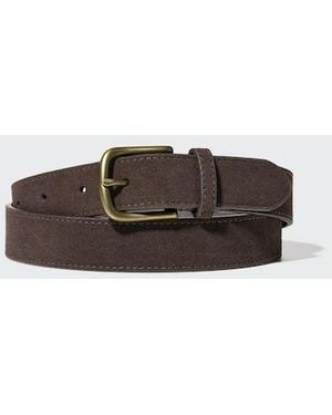 Uniqlo Suede Belt - Brown
