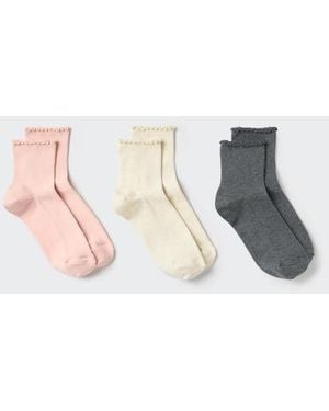 Uniqlo Calcetines (3 Pares) - Blanco