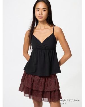 Uniqlo Volume Mini Skirt (Shirring, Frill) - Multicolour