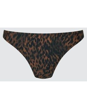 Uniqlo Bragas Bikini Estampado - Negro
