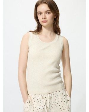 Uniqlo Washable Knit Bra Top (Sleeveless) - Natural