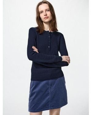 Uniqlo Corduroy Mini Skirt - Blau