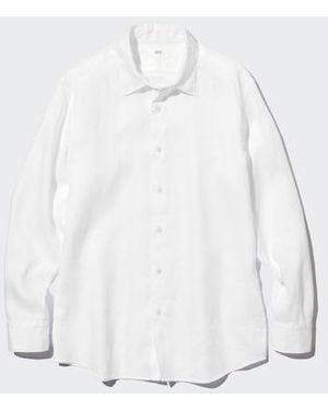 Uniqlo Camicia 100% Lino Premium - Bianco