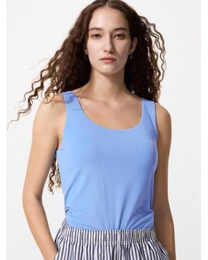 Uniqlo Airism Sleeveless Bra Top - Blue