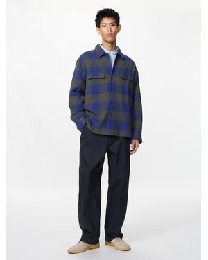 Uniqlo Straight Work Trousers - Blue