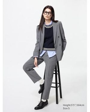 Uniqlo Pantalón Smart Tobillero - Blanco