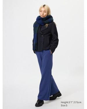 Uniqlo Pantalón Recto Cálido Polar - Azul