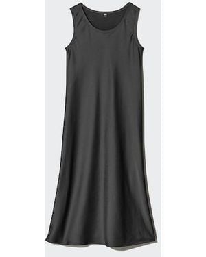 Uniqlo Satin Dress (Sleeveless) - Black
