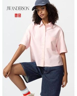 Uniqlo Oxford Boxy Shirt - Pink
