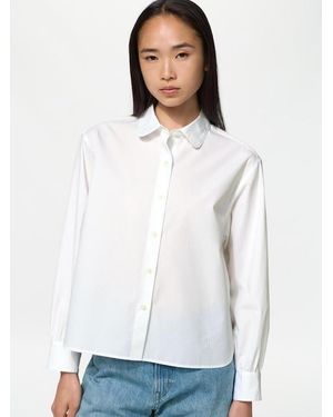 Uniqlo Baumwolle Bluse (Weite Ärmel) - Weiß