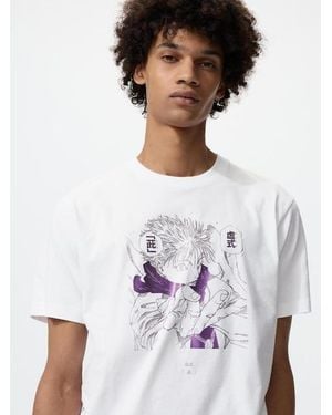 Uniqlo Manga Ut Shueisha 100Th Graphic T-Shirt (Jujutsu Kaisen) - White
