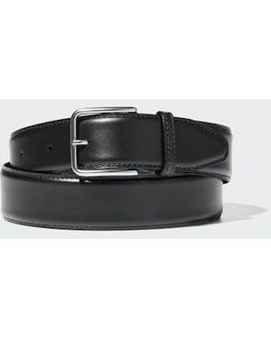 Uniqlo Stitched Middle Width Belt - Black