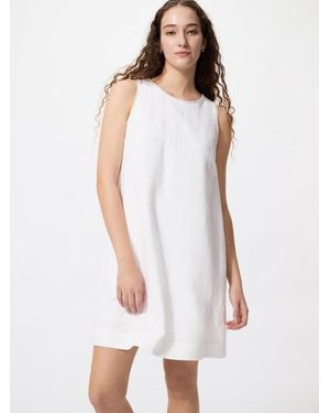 Uniqlo Linen Blend Mini Dress (Sleeveless) - White