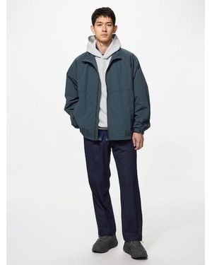 Uniqlo Flannel Easy Ankle Trousers - Blue