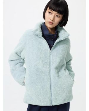 Uniqlo Teddyfleece Jacke - Blau