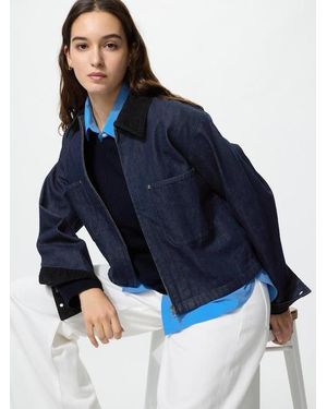 Uniqlo Zip-Up Short Jacket - Blue