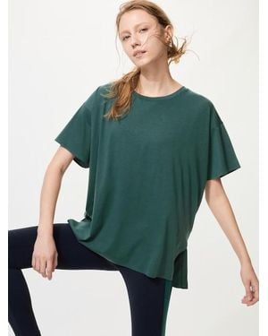 Uniqlo Airism Relaxed Crew Neck T-Shirt - Green