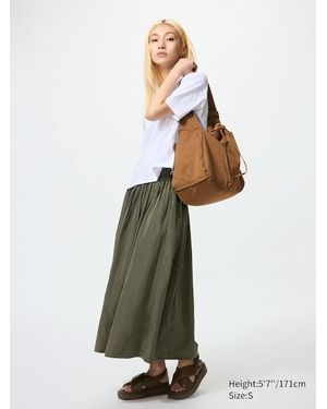 Uniqlo Gonna Ampia Arricciata - Bianco