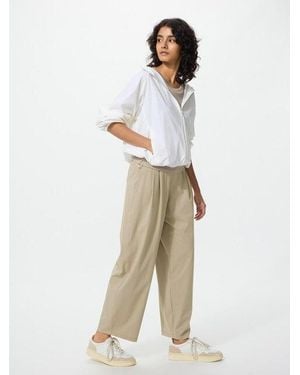 Uniqlo Ultra Stretch Uv Protection Active Wide Trousers - Natural