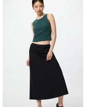 Uniqlo Ribbed Cropped Bra Top - Green