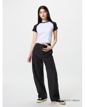 Uniqlo Pantalón Barrel Leg - Blanco