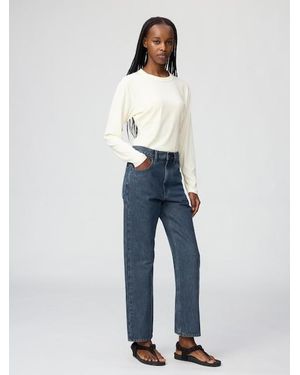 Uniqlo High Rise Regular Jeans - Blue