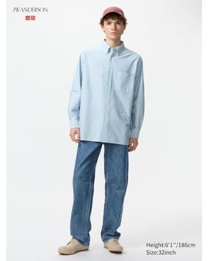 Uniqlo Straight Jeans (Longer) - Blue