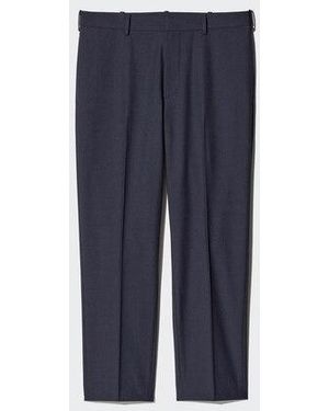Uniqlo Pantalón Smart Tobillero (Largo) - Azul