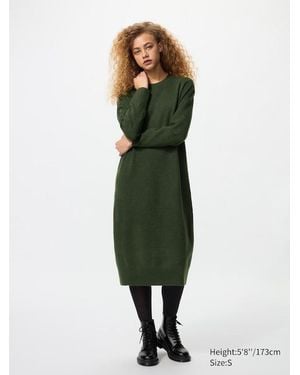 Uniqlo Soufflé Yarn Dress - Green