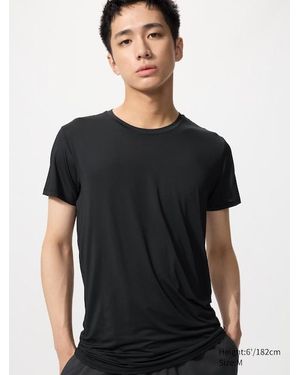 Uniqlo Airism Crew Neck T-Shirt - Black