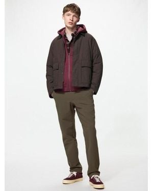 Uniqlo Pantalón Cálido Elástico - Rojo